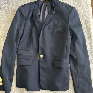 Express Navy Blue Blazer with Tailored Fit